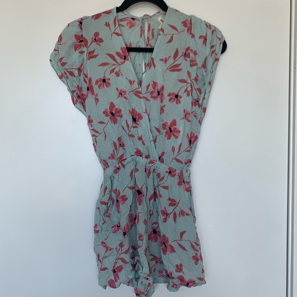 Billabong Floral Ruffled Up Romper - Picture 3 of 6